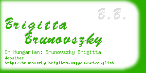 brigitta brunovszky business card